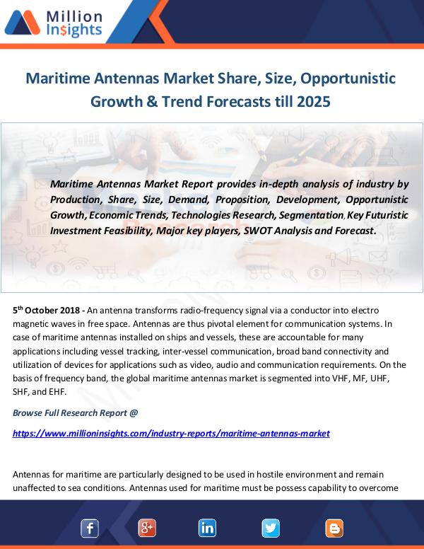 Industry and News Maritime Antennas Market