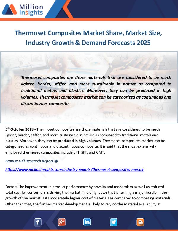 Industry and News Thermoset Composites Market