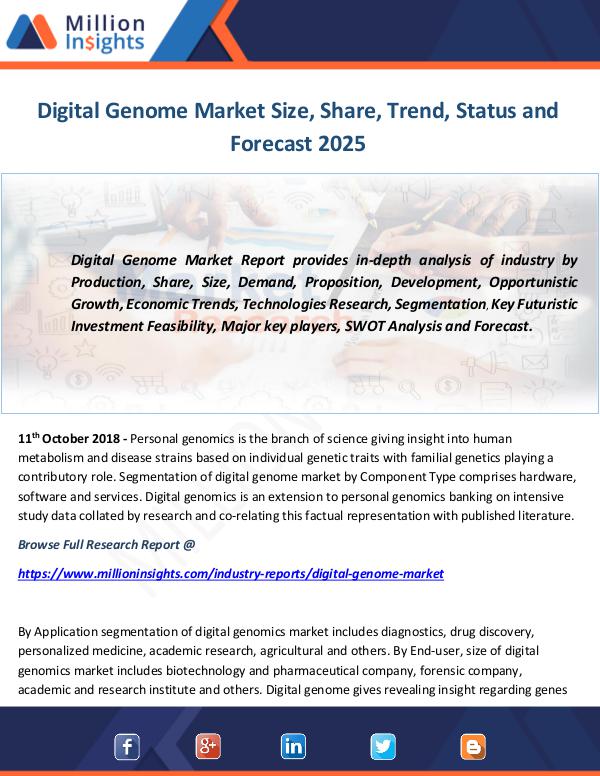 Industry and News Digital Genome Market