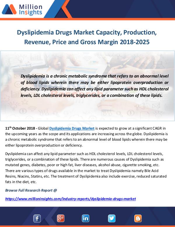 Dyslipidemia Drugs Market
