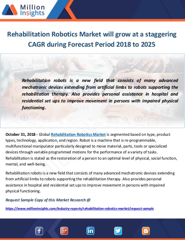 Industry and News Rehabilitation Robotics Market