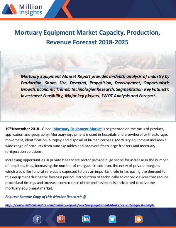 Industry and News Mortuary Equipment Market
