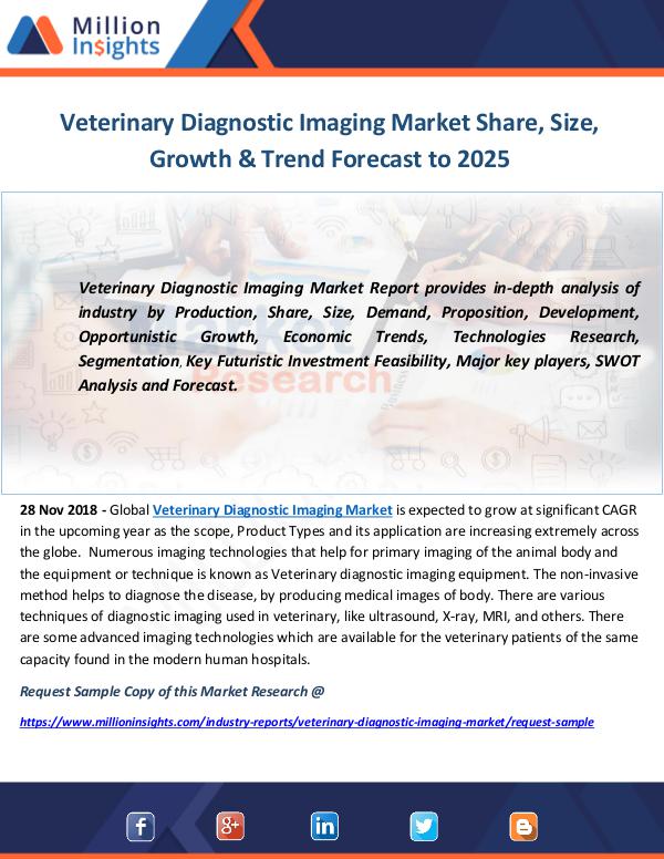 Industry and News Veterinary Diagnostic Imaging Market