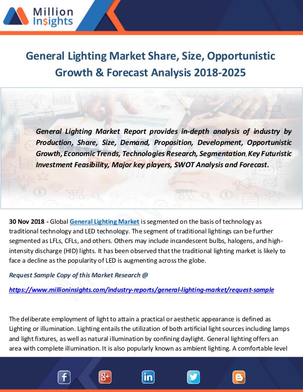 Industry and News General Lighting Market
