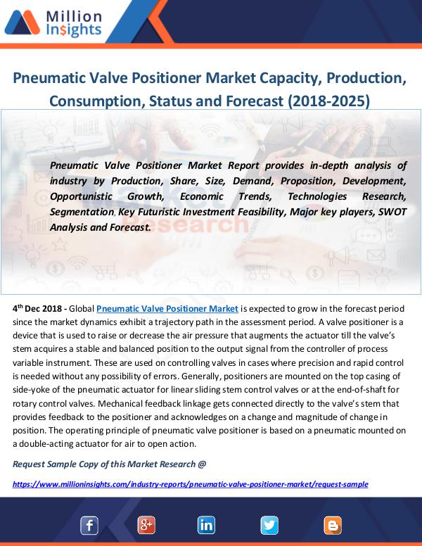 Pneumatic Valve Positioner Market