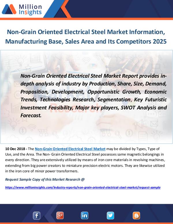Industry and News Non-Grain Oriented Electrical Steel Market Informa