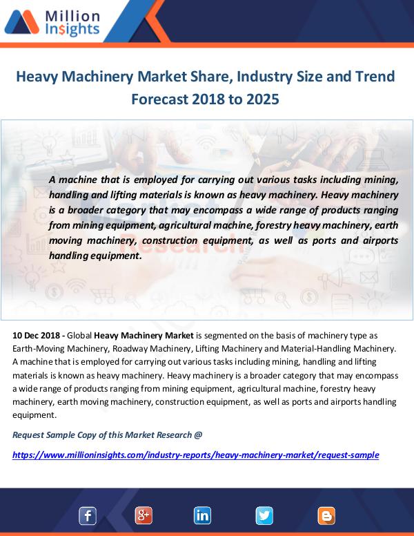 Industry and News Heavy Machinery Market