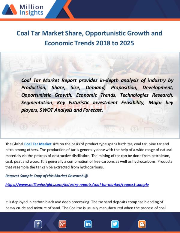 Industry and News Coal Tar Market