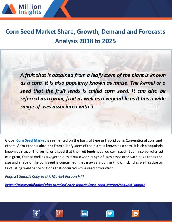 Industry and News Corn Seed Market