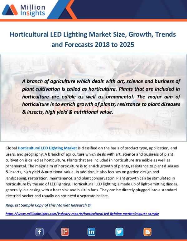 Industry and News Horticultural LED Lighting Market Size, Growth, Tr