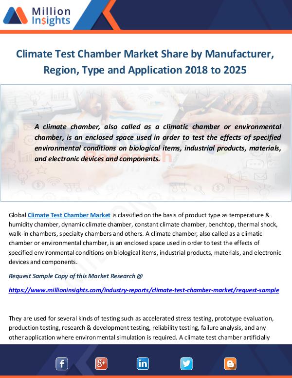 Climate Test Chamber Market