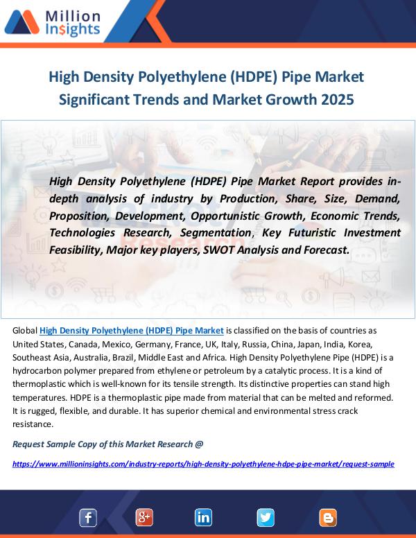Industry and News High Density Polyethylene (HDPE) Pipe Market