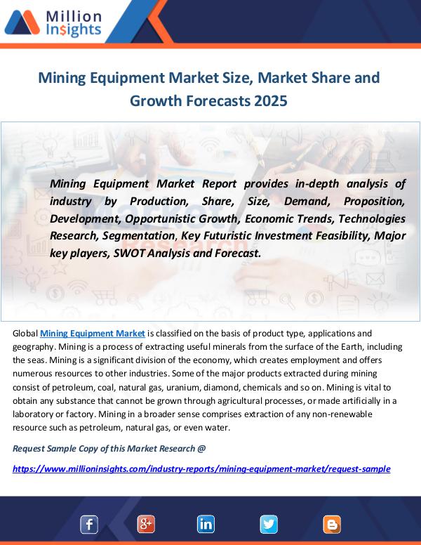 Industry and News Mining Equipment Market