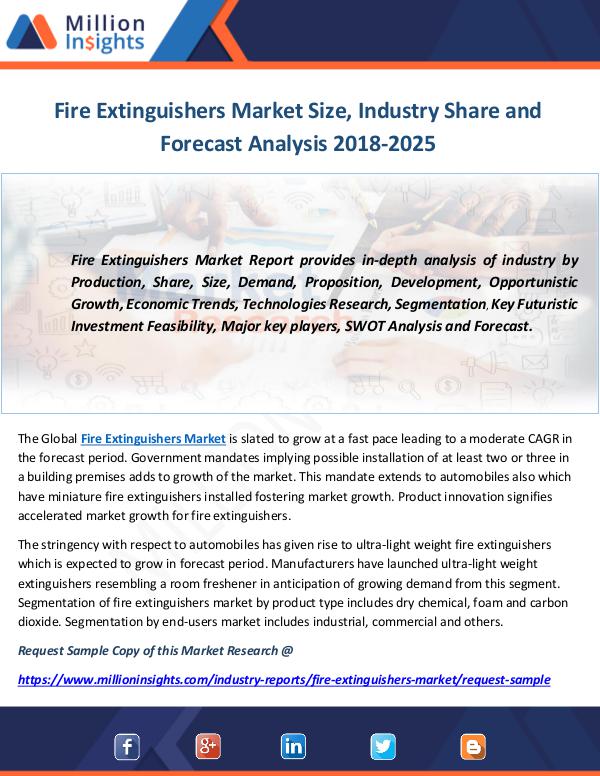 Industry and News Fire Extinguishers Market