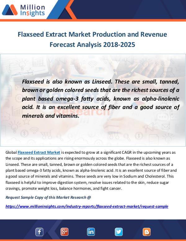 Industry and News Flaxseed Extract Market
