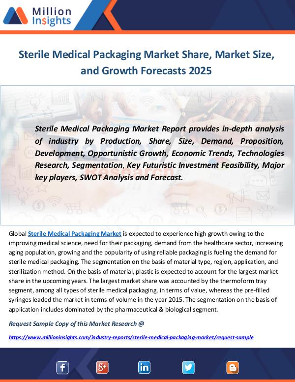 Industry and News Sterile Medical Packaging Market
