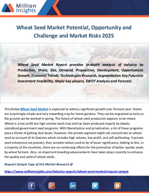 Industry and News Wheat Seed Market