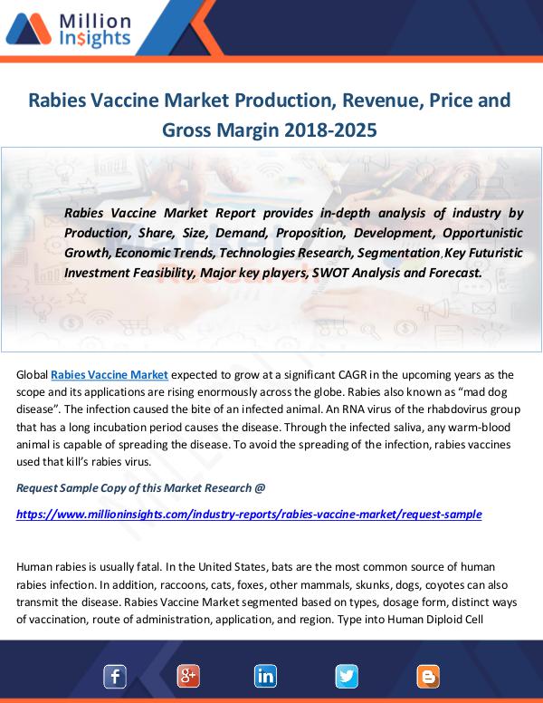 Industry and News Rabies Vaccine Market