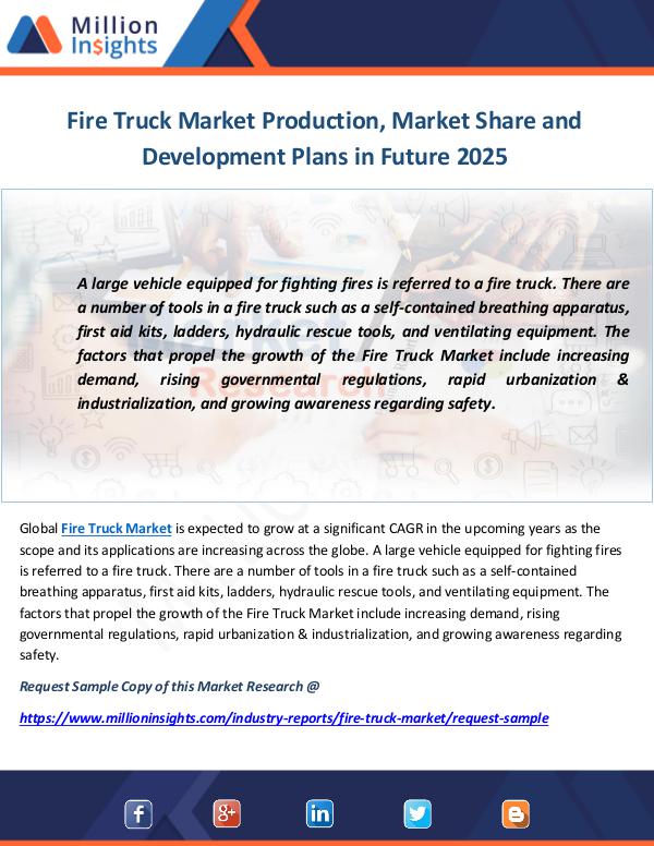 Industry and News Fire Truck Market