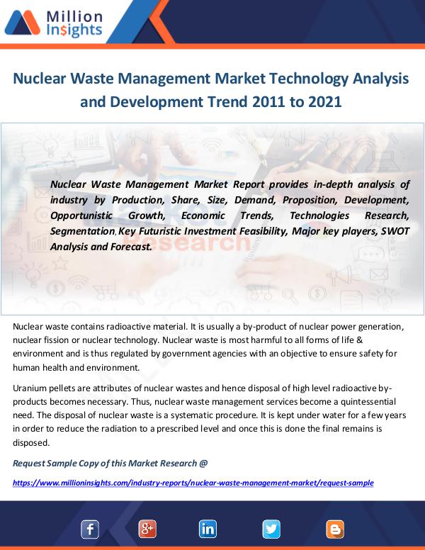 Industry and News Nuclear Waste Management Market