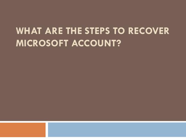 What Are The Steps to Sync a Hotmail Account on an iPad What Are The Steps to Recover Microsoft Account