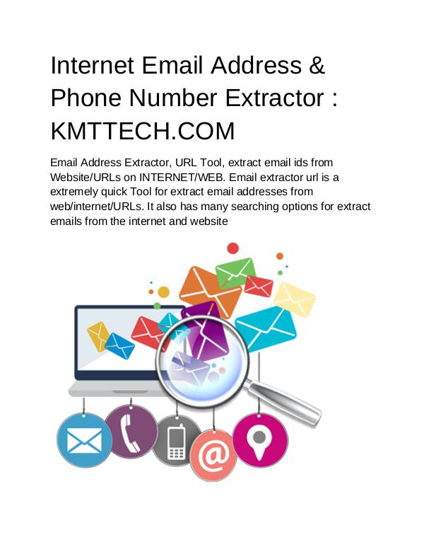 Internet Email Address & Phone Number Extractor