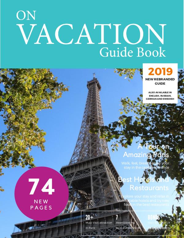 On Vacation Guide Book Paris 2019