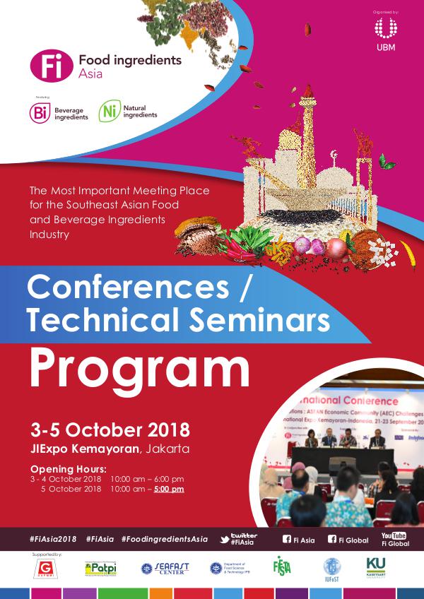 Fi Asia 2018 Conference, Technical Seminar and Program