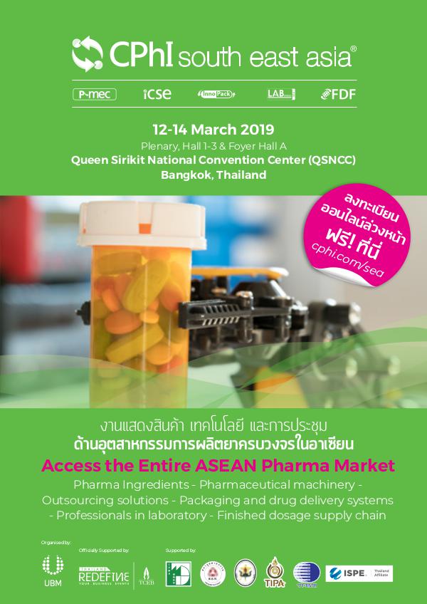 CPhI South East Asia Visitor Invitation To CPhI South East Asia 2019