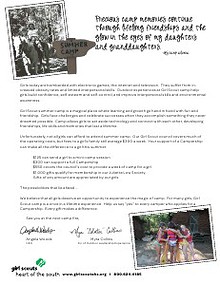 Camp Newsletter and Campership Appeal