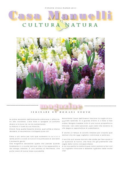 Casa Manuelli Magazine Primavera 2014