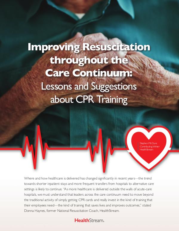 Improving Resuscitation throughout the Care Contin