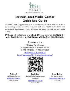 CESA 10 IMC Quick Use Guide