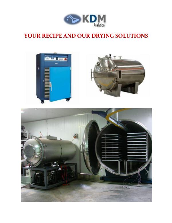 My first Magazine KDM ANALYTICAL DEDICATED DRYING SOLUTIONS