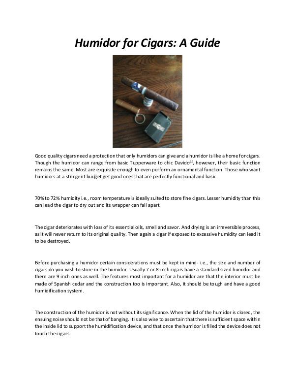 Humidor for Cigars - A Guide Humidor_for_Cigars__A_Guide