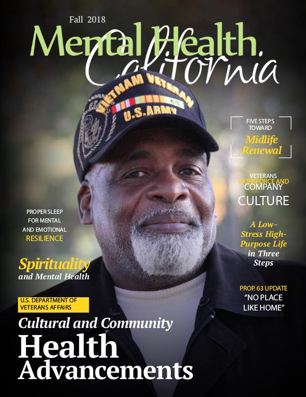 Fall 2018 Mental Health California Magazine Fall 2018 Magazine