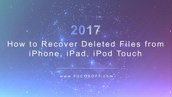 How to Recover Deleted Files on iPhone, iPad, iPod Touch How to Recover Deleted Files on iPhone, iPad, iPod