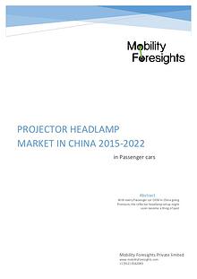 Projector Headlamp Market in China 2015-2022