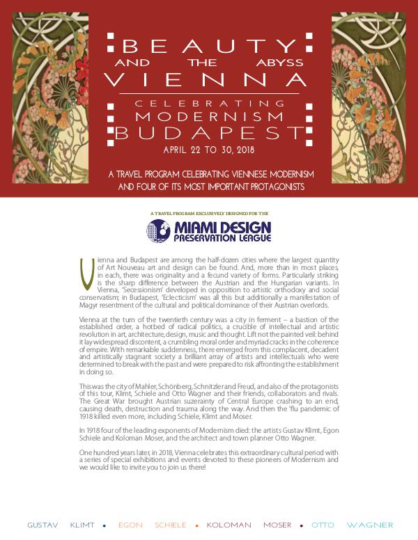 Vienna and Budapest 2018 Vienna and Budapest Miami PU