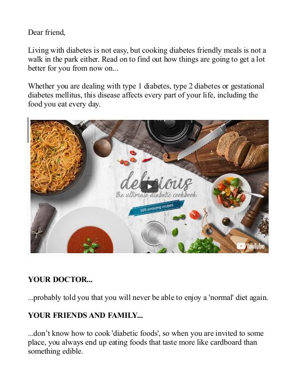 Ultimate Delicious Diabetic Cookbook PDF / Recipe Free Download Ultimate Delicious Diabetic Cookbook