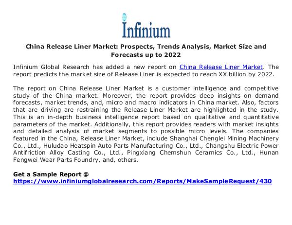 China Release Liner Market