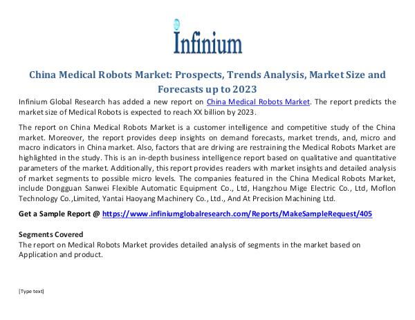 Ireland  Pulmonary Drugs Market China Medical Robots Market