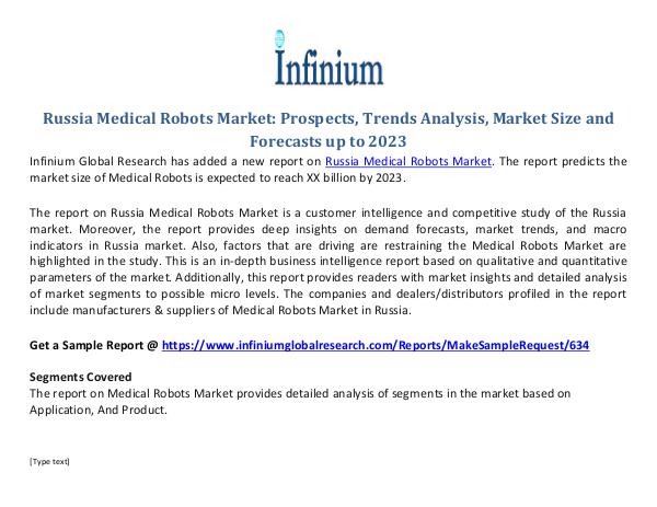 Ireland  Pulmonary Drugs Market Russia Medical Robots Market