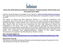 Africa Hot Melt Adhesives Market - Infinium Global Research