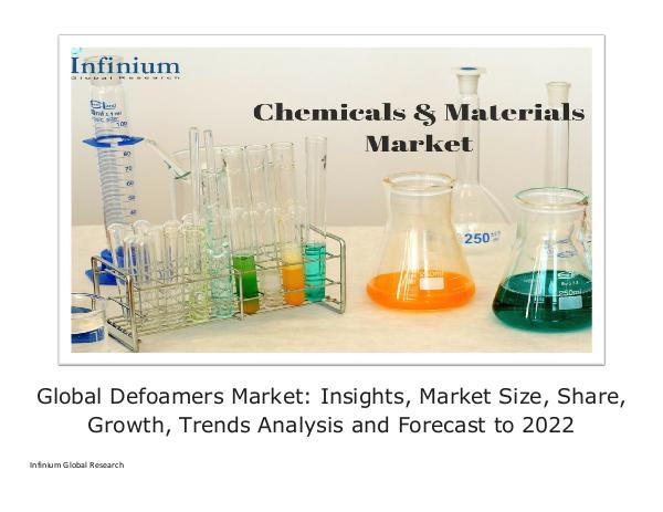 Infinium Global Research Global Defoamers Market - IGR 2022