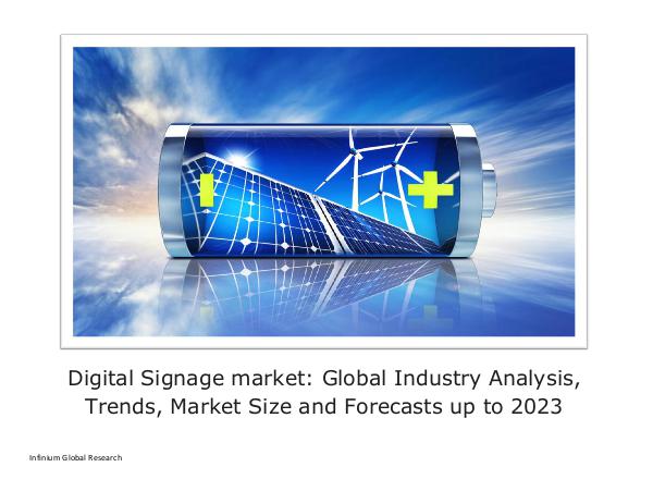 Digital Signage market Global Industry Analysis, T