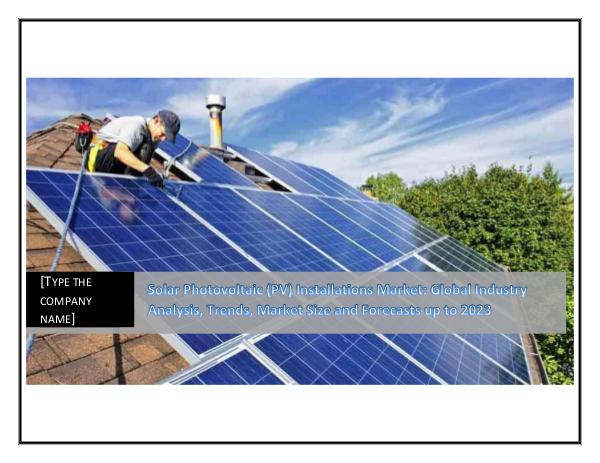 IGR Solar Photovoltaic (PV) Installations Market
