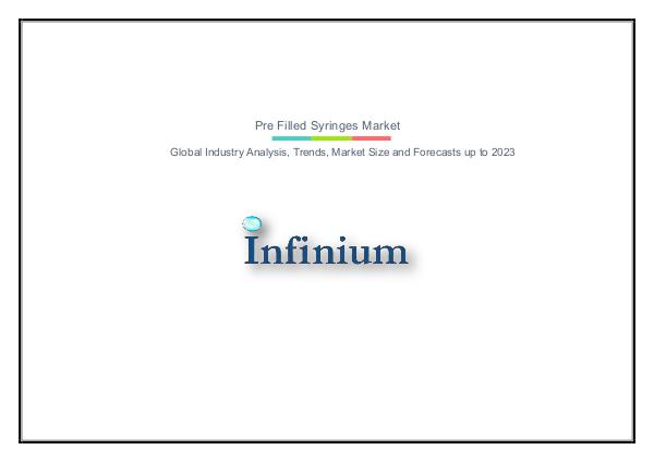 Infinium Global Research Pre Filled Syringes Market