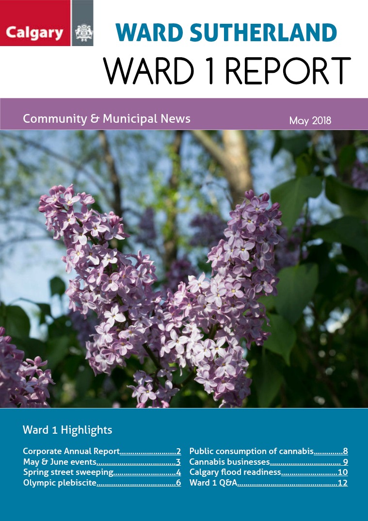 May 2018 May 2018, Ward 1 Report.