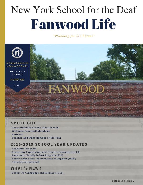 Fanwood Life Magazine Fanwood Life Magazine - Fall 2018